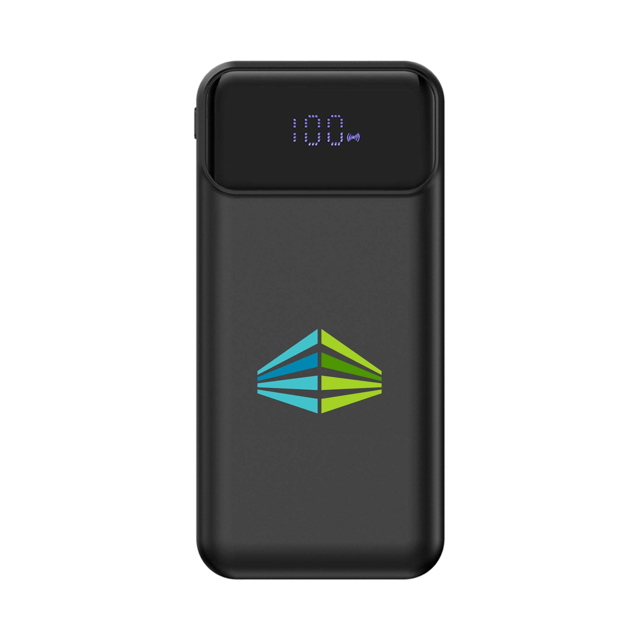 Santa Ana Digital Display Wireless Power Bank PD 15W  Imprinted with Logo (Q129432)