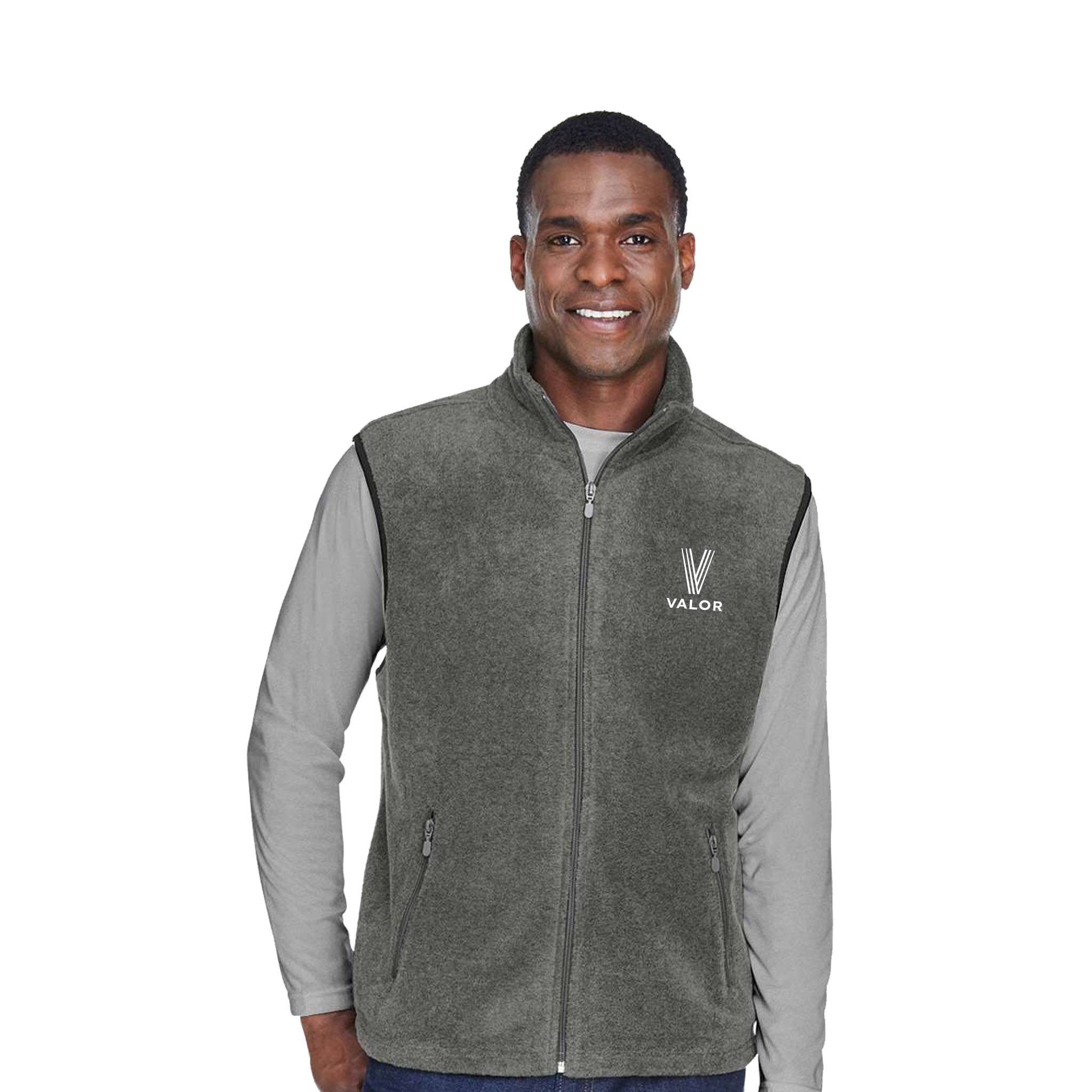 Harriton® Adult 8 Oz. Fleece Vest  Imprinted with Logo (Q129622)