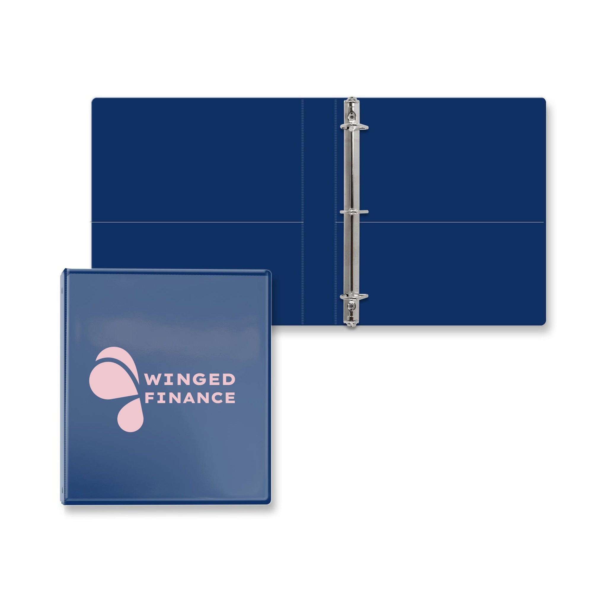 1 Inch Overlay Angle D Ring Binder  Imprinted with Logo (Q130122)
