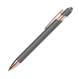 iWriter® Rose Gold - Stylus & Soft Touch Metal Ball Point Pen (Q130532)