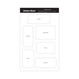 11.5 x 7 In. Ultra Removable Sticker Sheet Stock Shapes (Q131022)