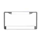 Metal License Frame With Acrylic Insert 6.25 x12.25 - White Laser Cuts (Q132432)