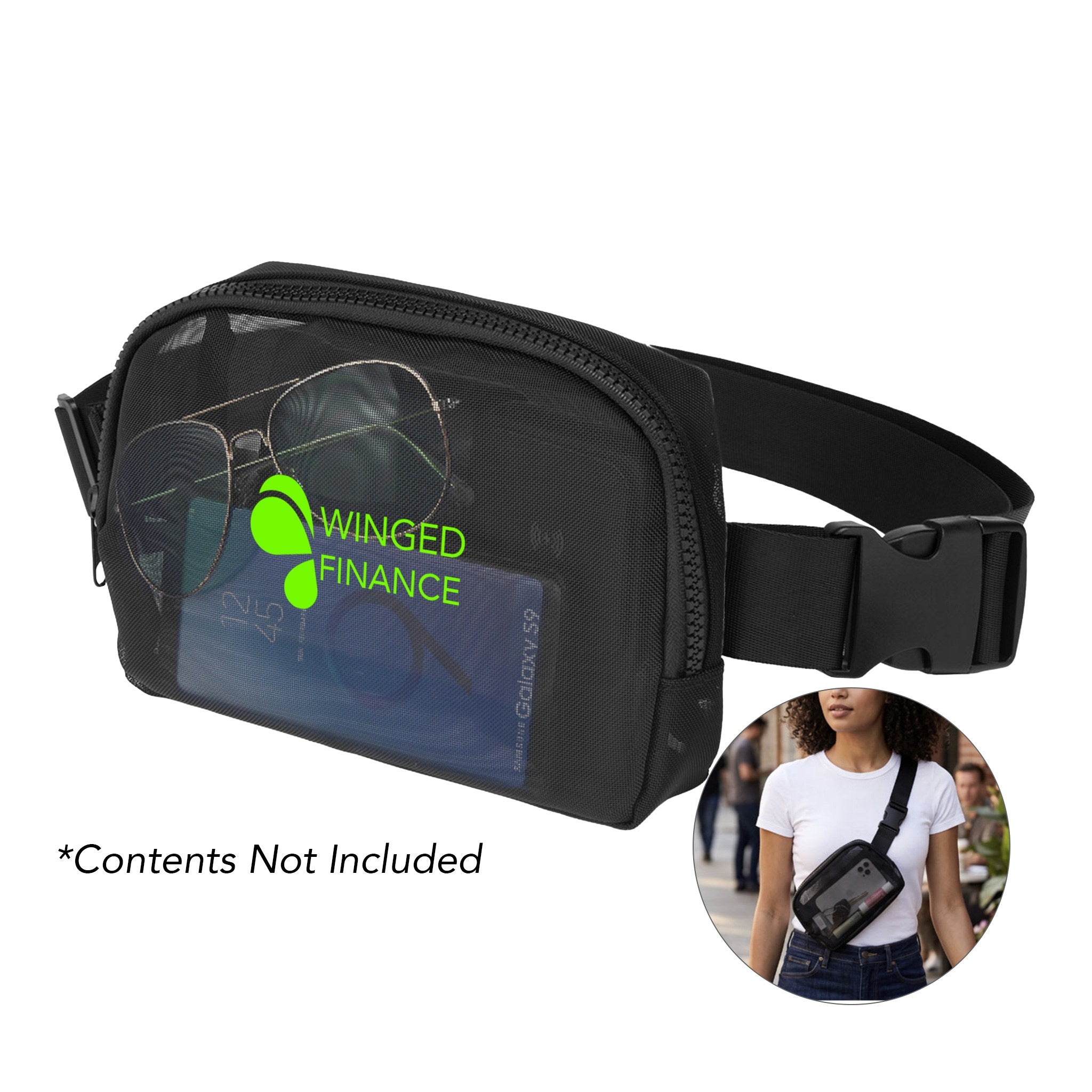 Ventus Mesh Fanny Pack  Imprinted with Logo (Q133632)