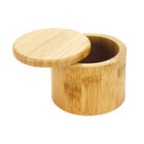 6 Oz. Round Salt Bamboo Box (Q135022)