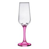 6.5 Oz. Champagne Glass with Color Bottom (Q136532)