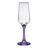 6.5 Oz. Champagne Glass with Color Bottom (Q136532)
