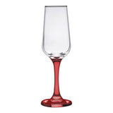 6.5 Oz. Champagne Glass with Color Bottom (Q136532)