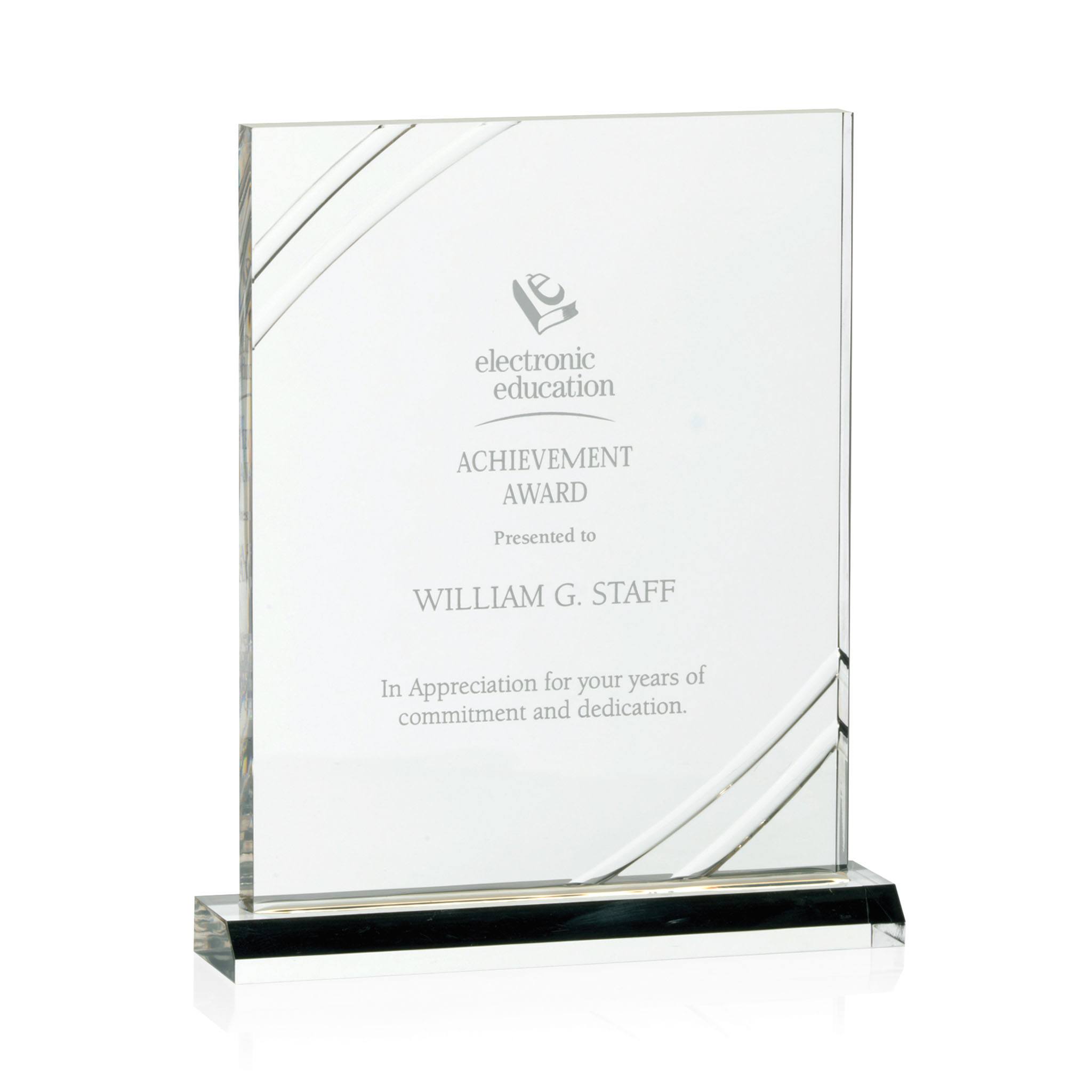 Acrylic Award - 8"w x 10-3/4"h (Q136611)