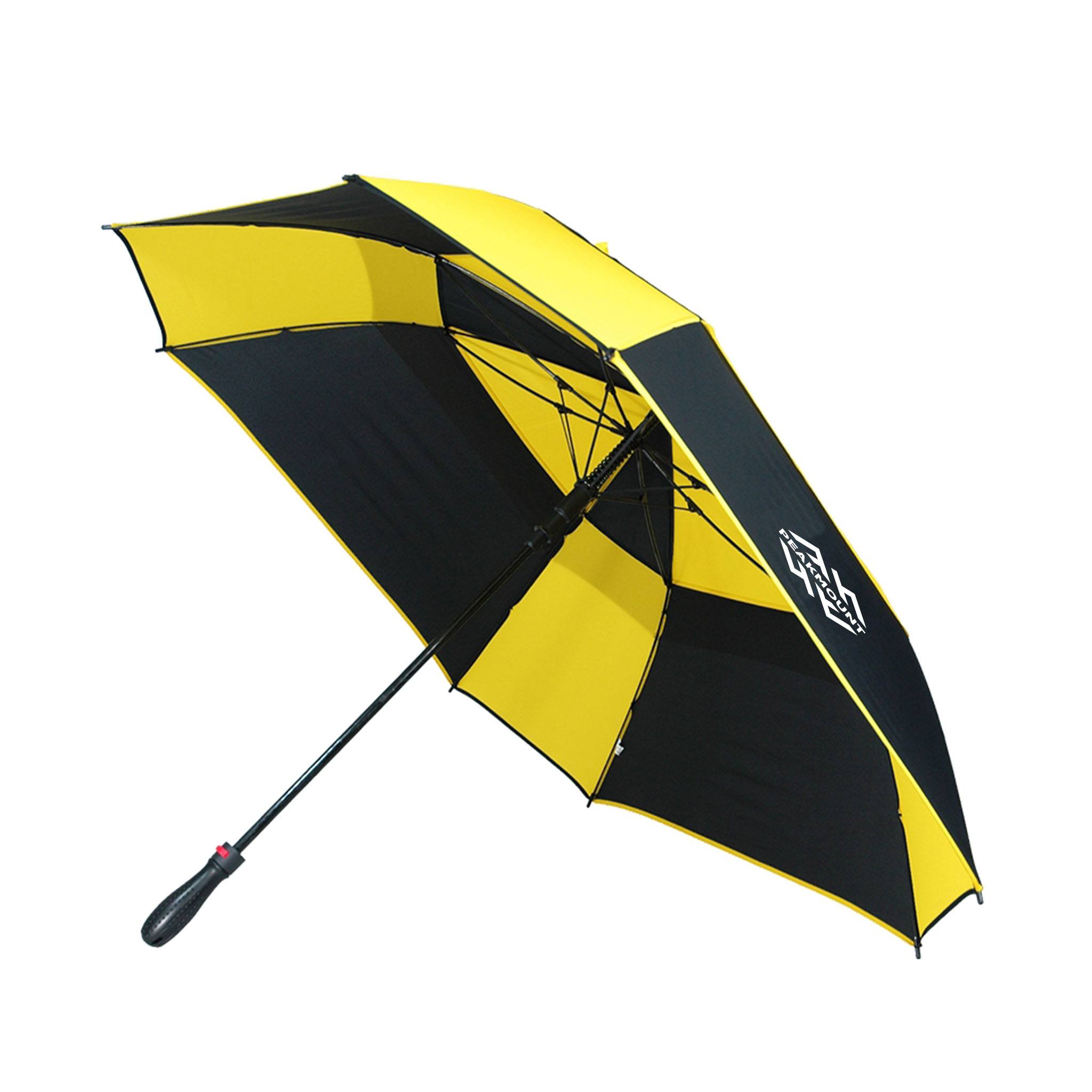 61 Inch Auto Open Wind Proof Square Golf Umbrella  Imprinted with Logo (Q137422)