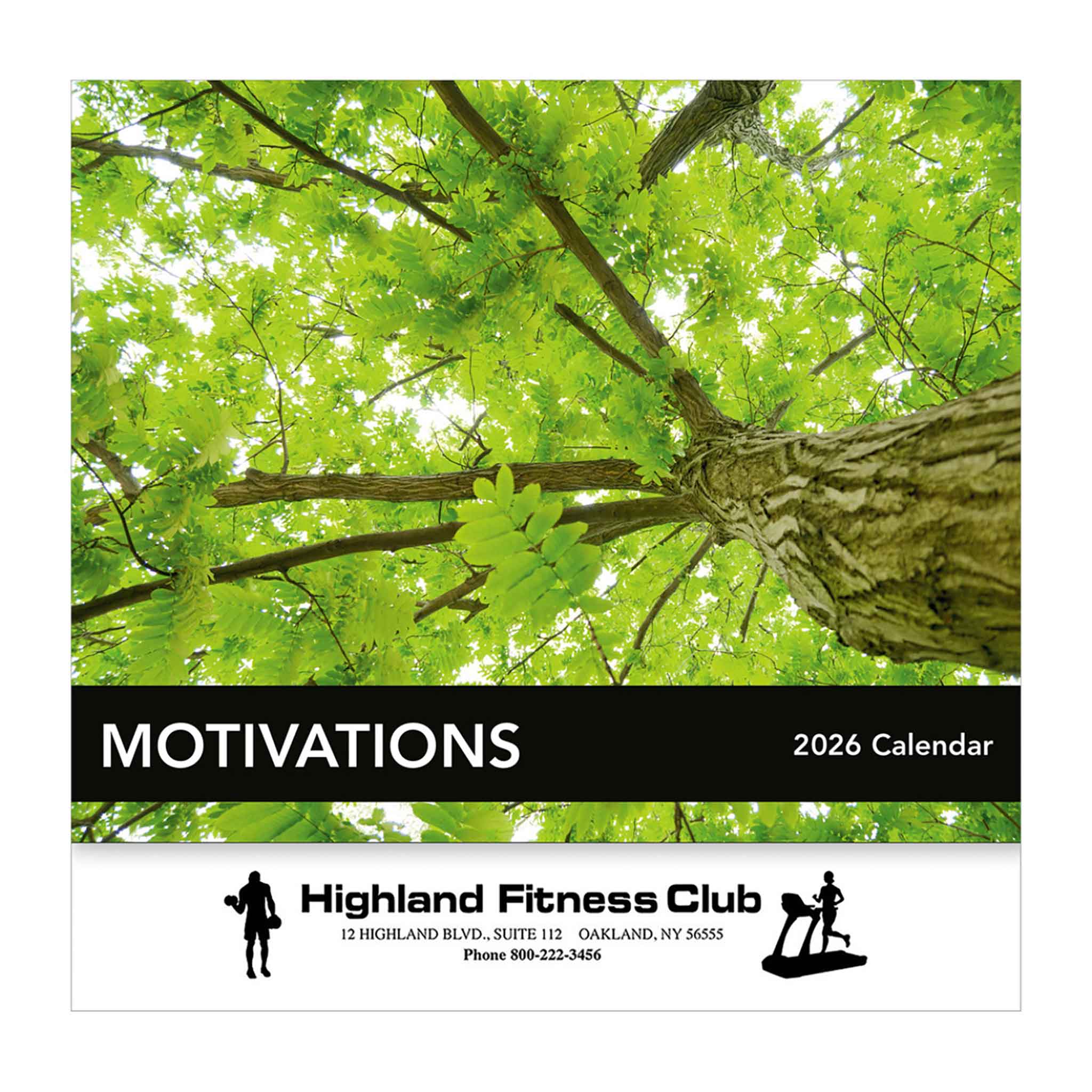 Motivations Wall Calendars - Stapled  Imprinted with Logo (Q142011)