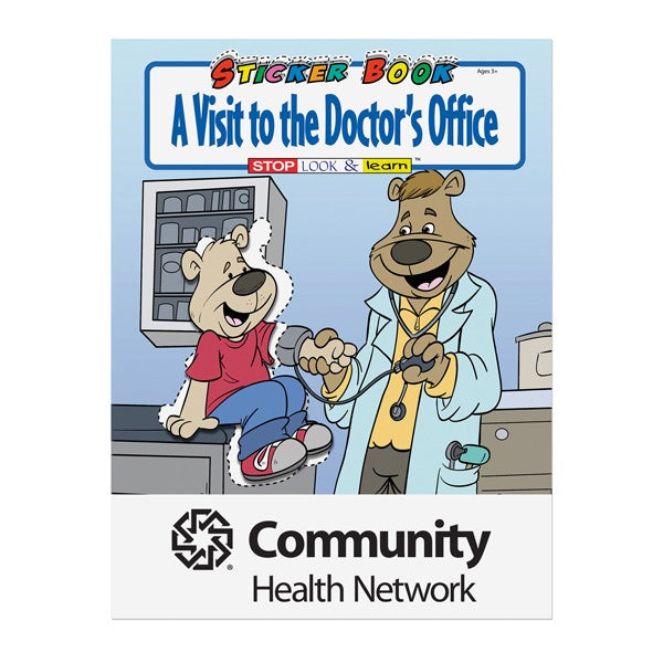 Visit to Doctors Office Stickers Book  Imprinted with Logo (Q142122)
