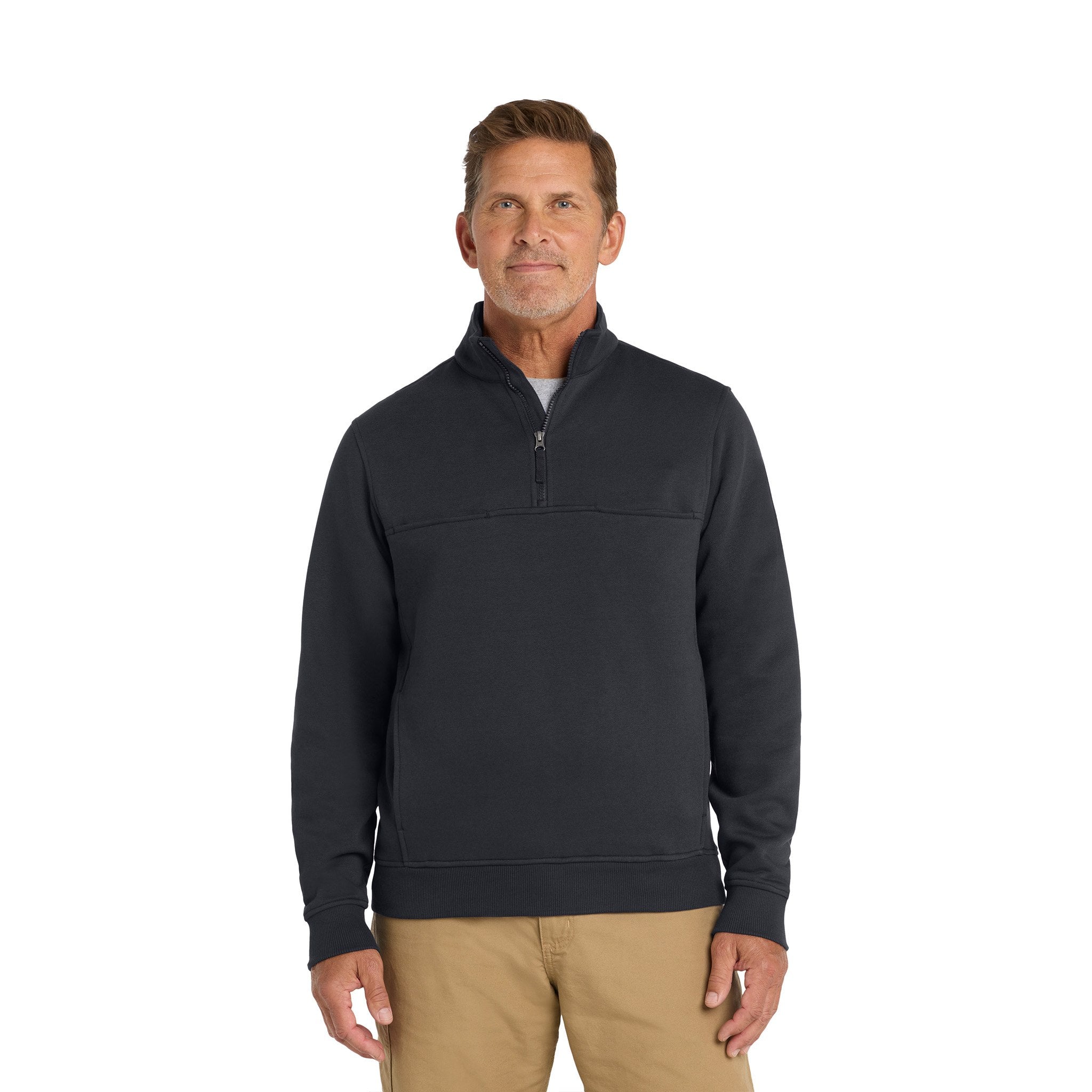 CornerStone® 1/2-Zip Job Shirt  Imprinted with Logo (Q143332)