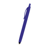 Zinnia Rubberized Pen With Stylus (Q145122)