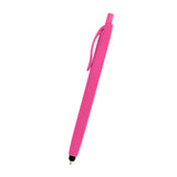 Zinnia Rubberized Pen With Stylus (Q145122)