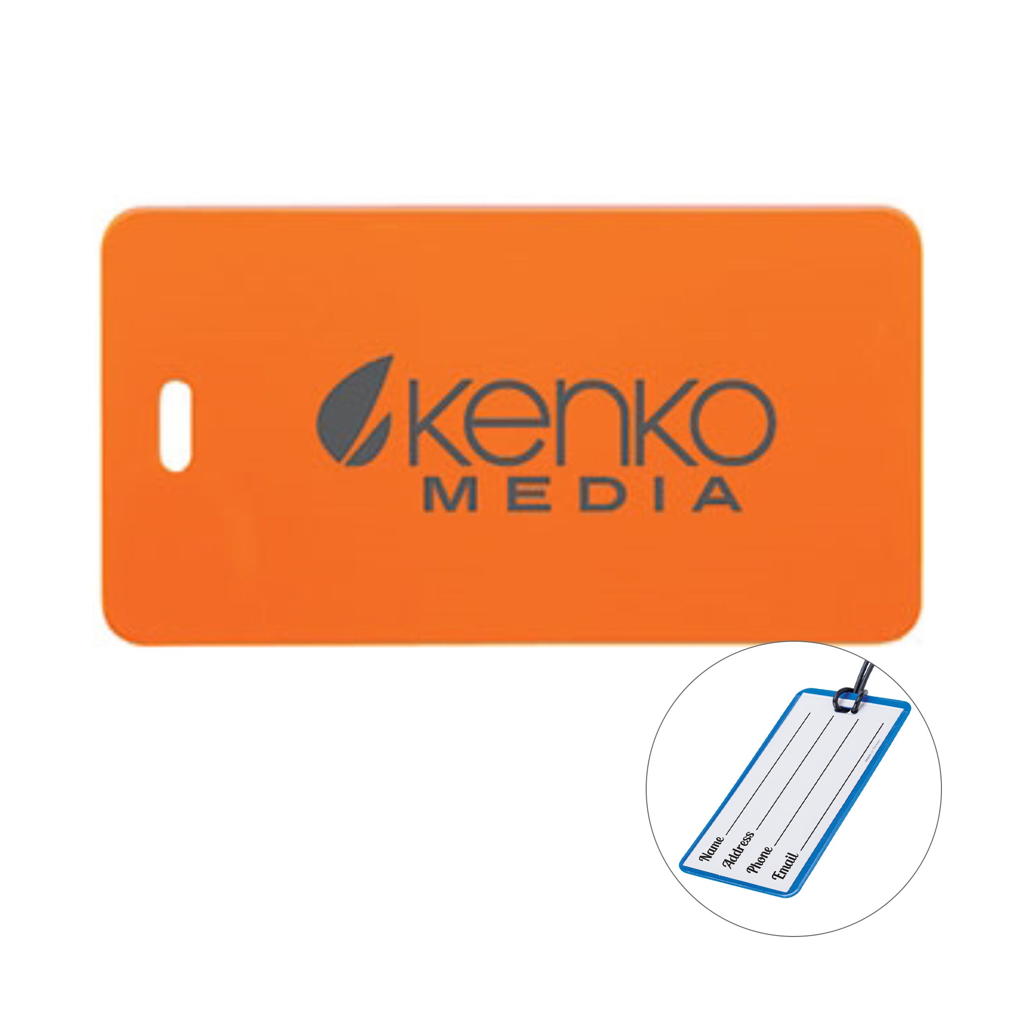 Two-ColorLuggage Tag  Imprinted with Logo (Q145311)