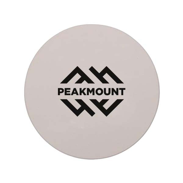 Single Round Stone Coaster  Imprinted with Logo (Q145922)