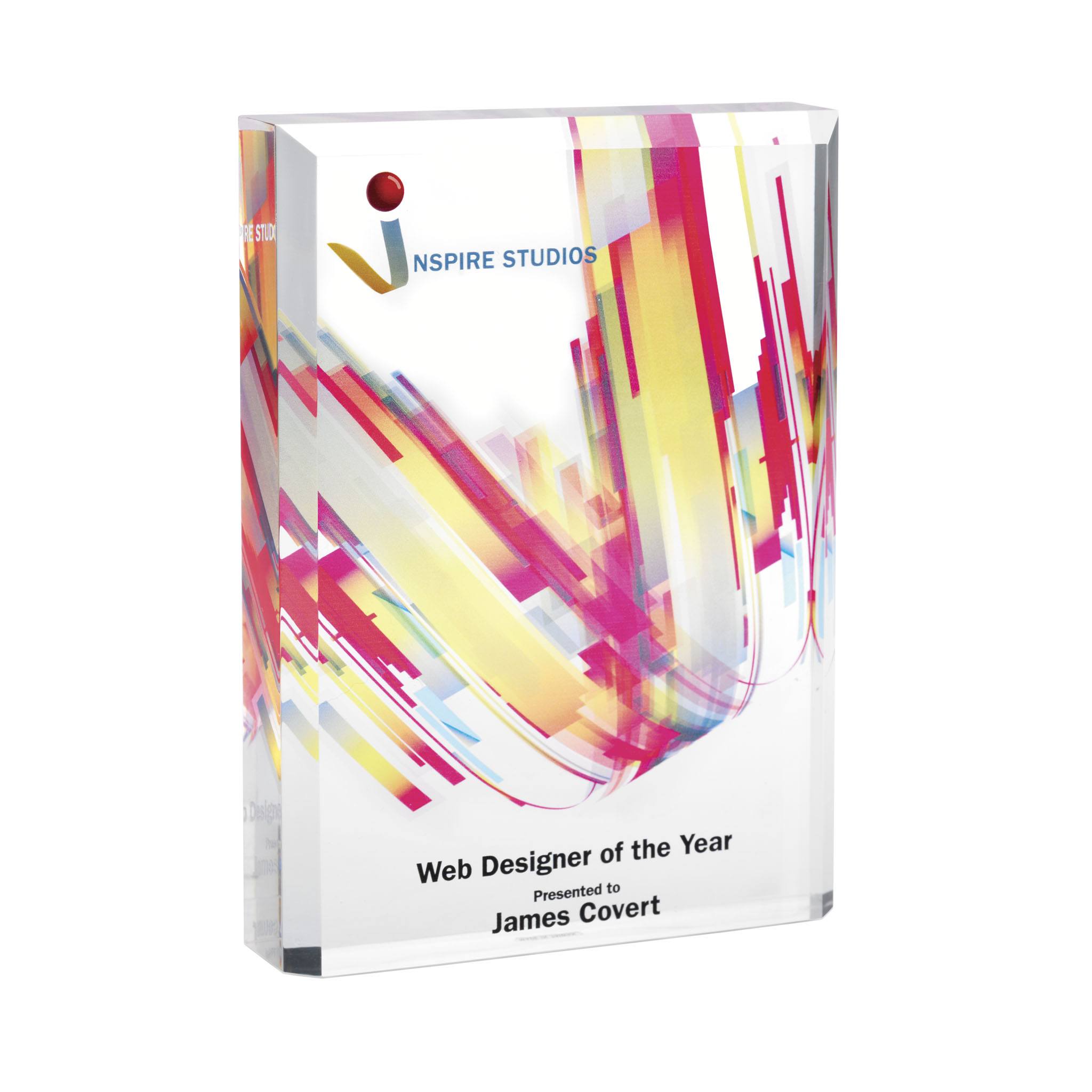 Acrylic Vibrant Full Color Plaque (Q146611)