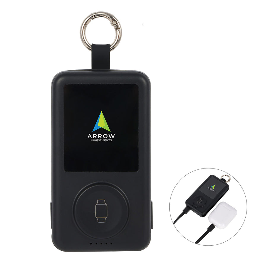 Charter 6200mAh Light Up Power Bank With Watch Charger & Keyring (Q148532)