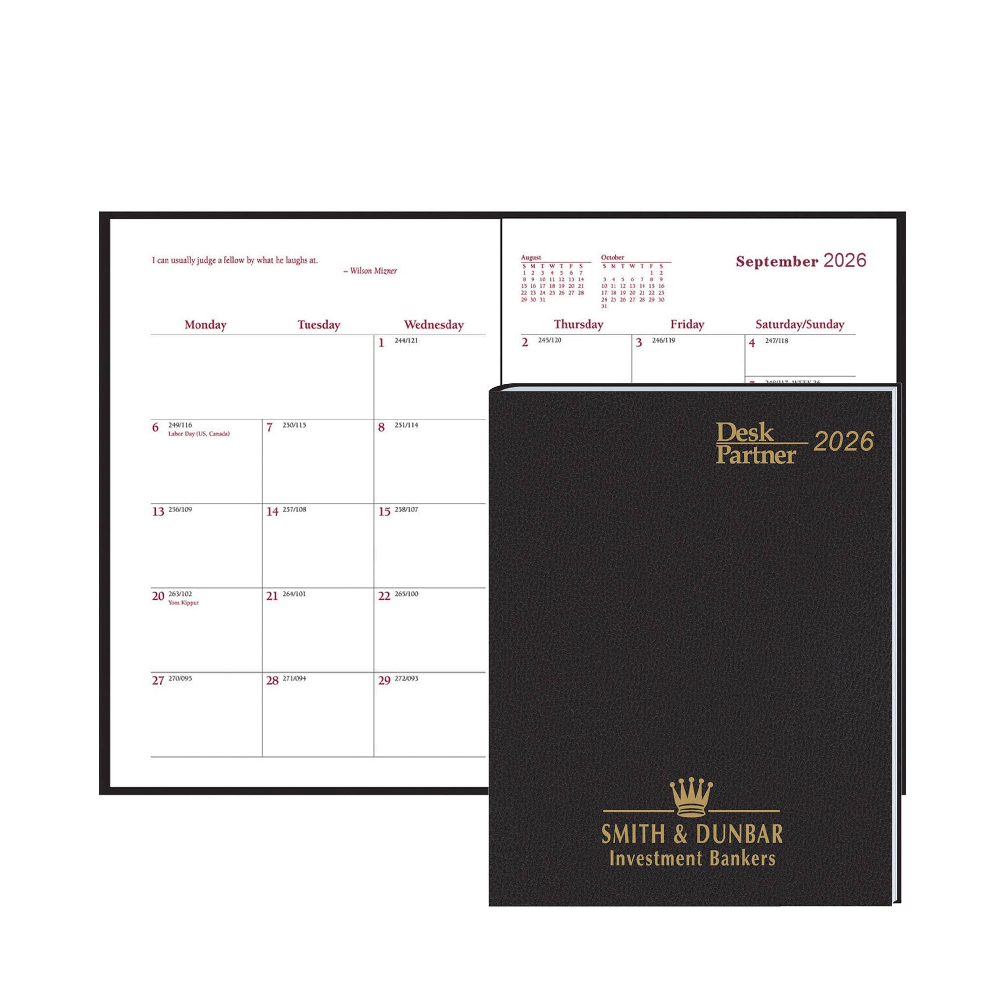 Stitched Desk Partner Monthly Format Planner (Q150211)