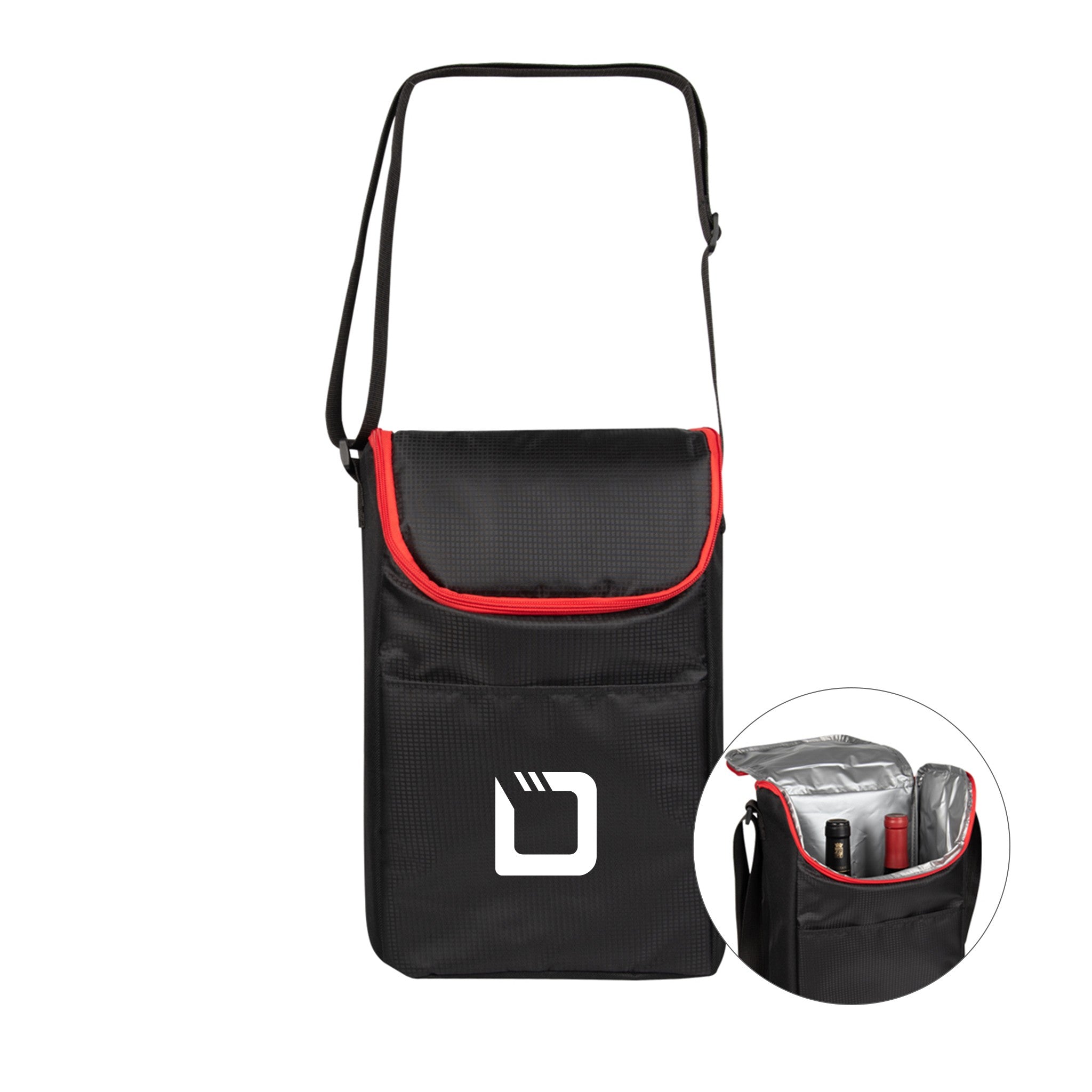 Double Bottle Beach Cooler Bags  Imprinted with Logo (Q151922)
