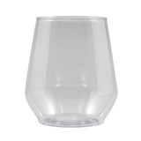12 Oz. Clear Plastic Stemless Glass (Q152211)