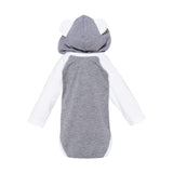 Rabbit Skins Infant Fine Jersey Character Hooded Long Sleeve Bodysuit with Ears (Q152332)