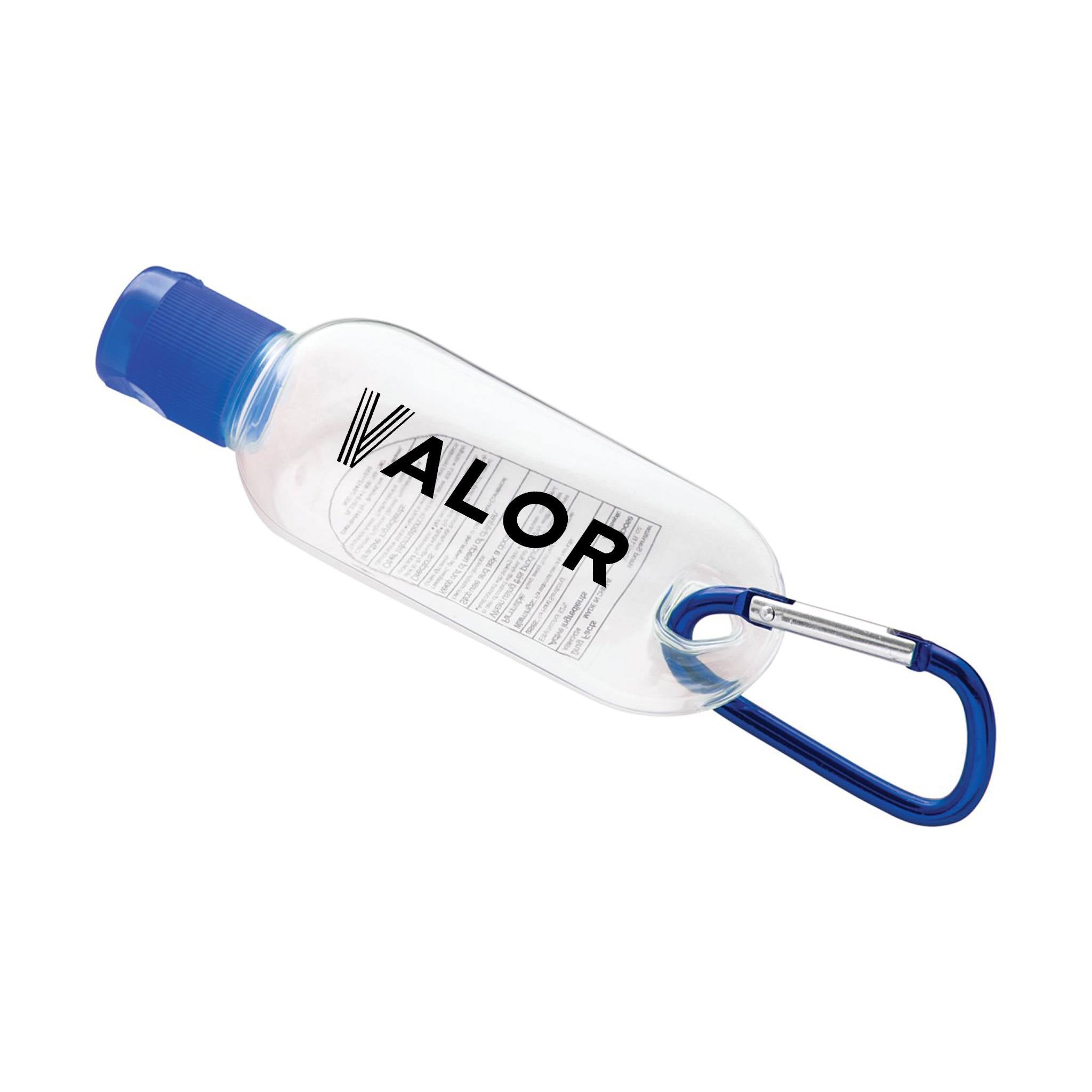 Clip-N-Go 1oz Hand Sanitizer with Mini Carabiner  Imprinted with Logo (Q154432)
