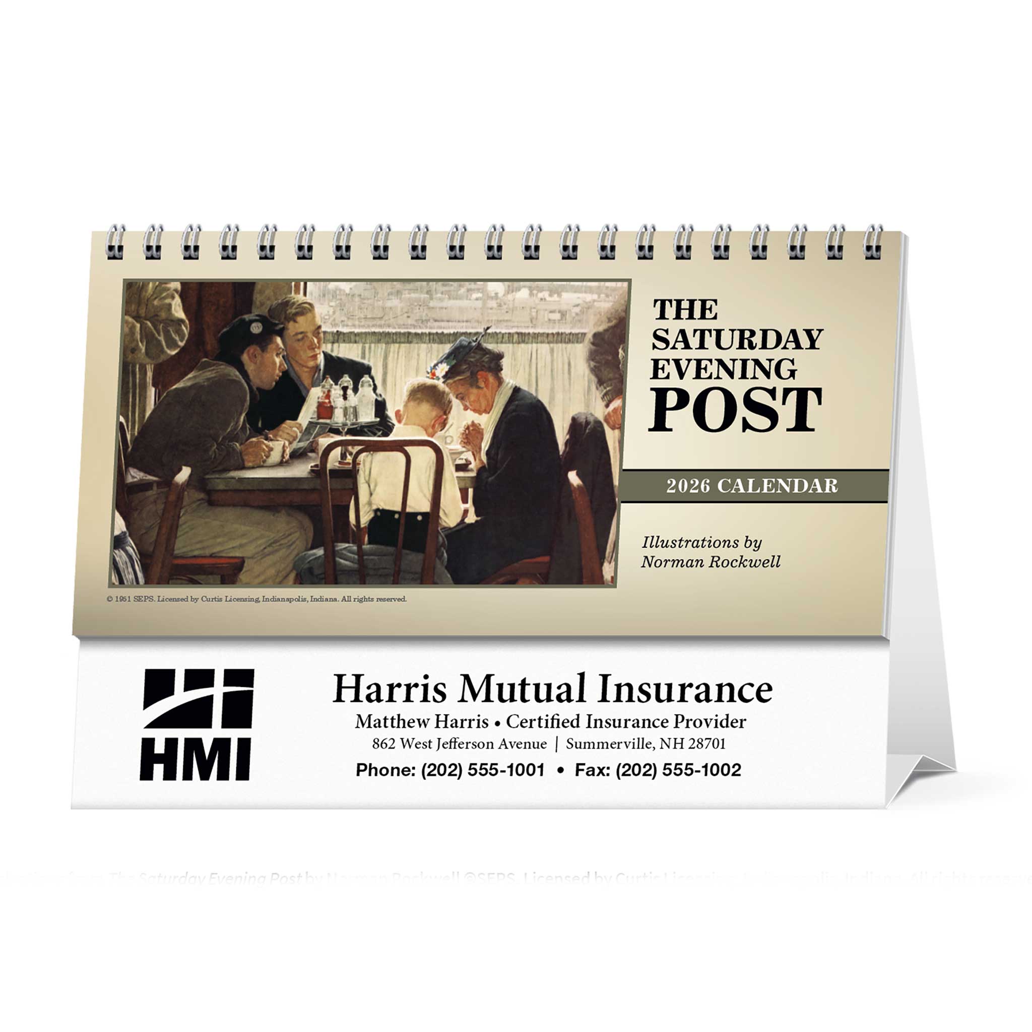 The Saturday Evening Post Desk Calendars  Imprinted with Logo (Q154711)
