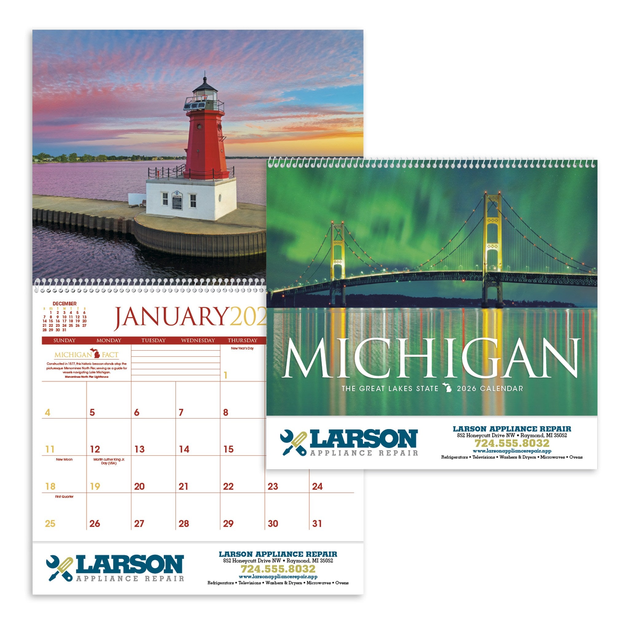 Michigan - Calendar  Imprinted with Logo (Q154722)
