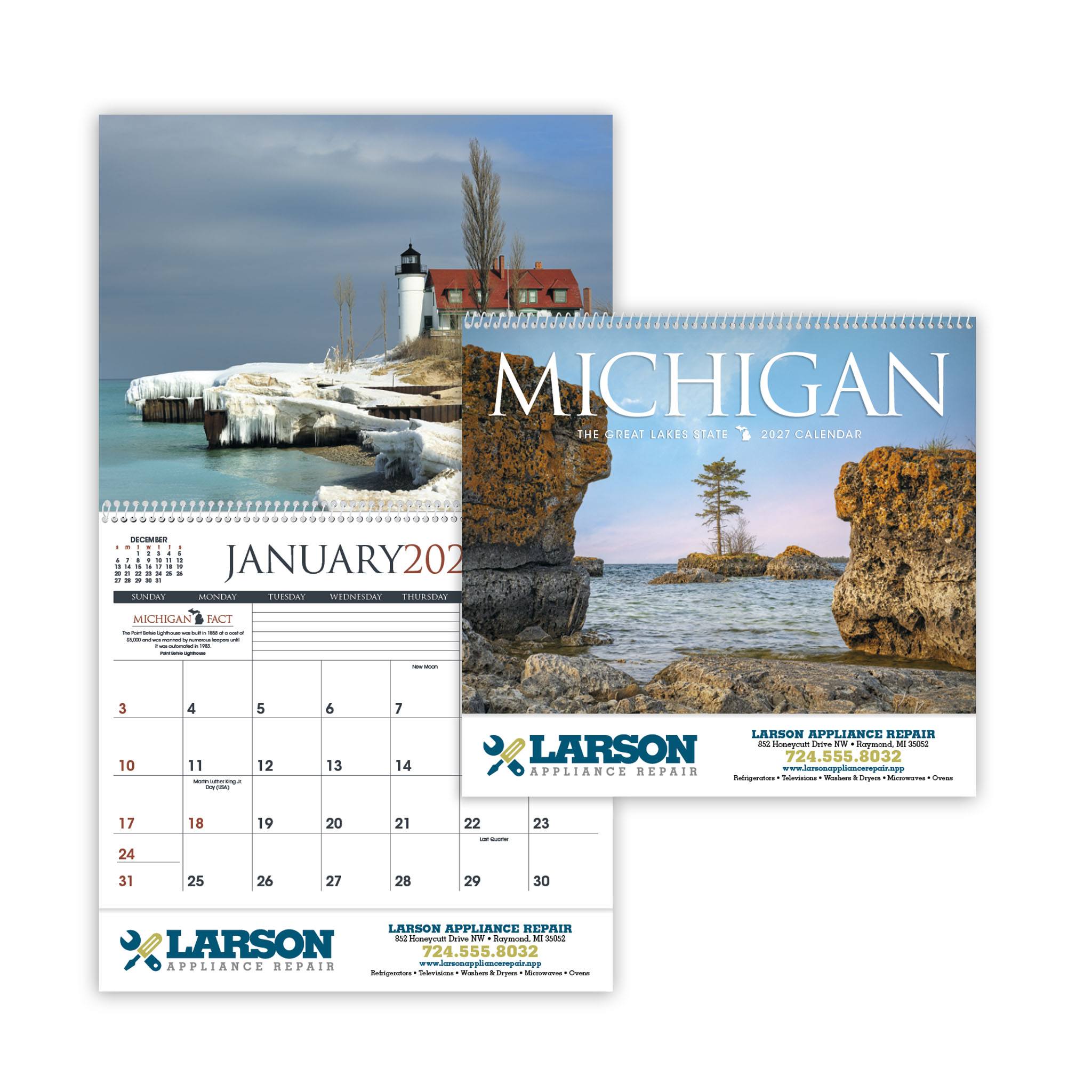 Michigan - Calendar  Imprinted with Logo (Q154722)