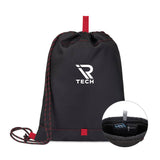 Repeat Recycled Poly Cinchpack - Red  Imprinted with Logo (Q154822)