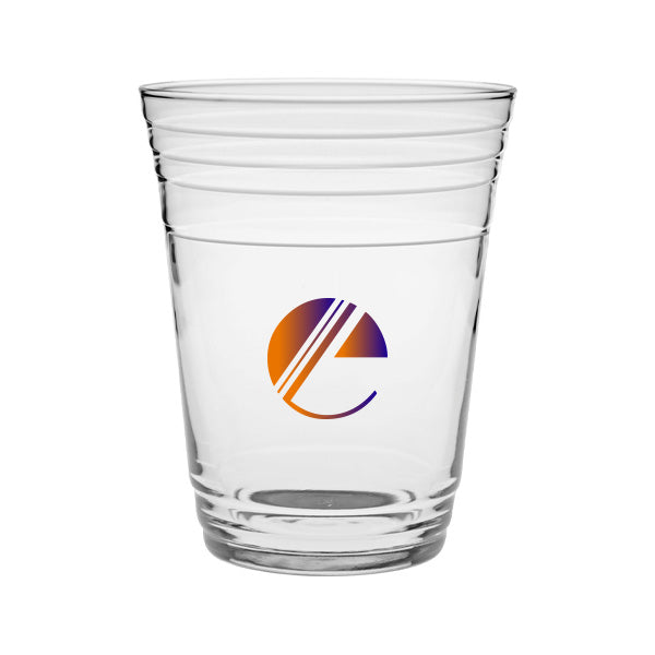 16 Oz. Glass Fill Up Glass Cup (4CP)  Imprinted with Logo (Q156022)
