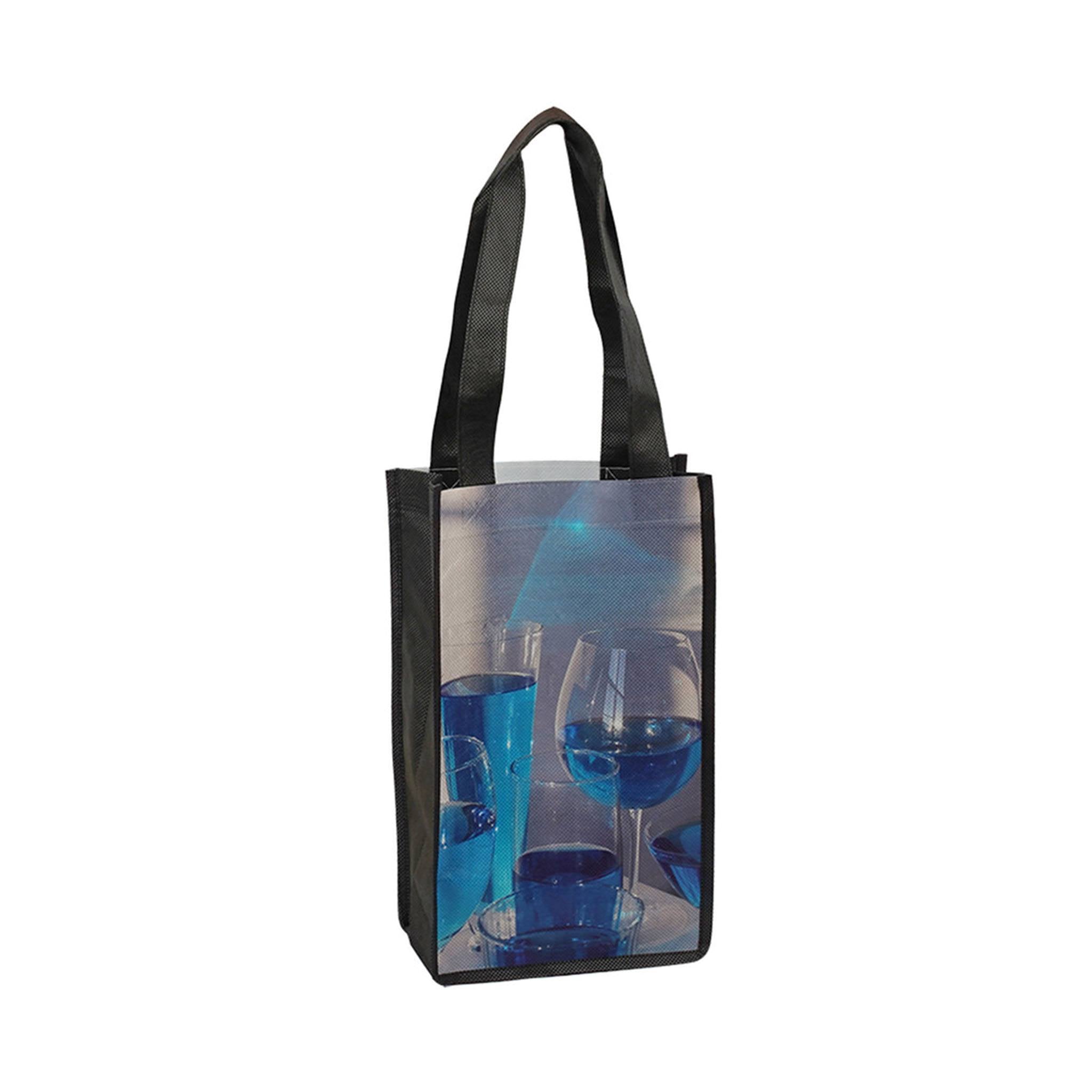 100 GSM PET 2 Bottle Wine Tote (Q158822)