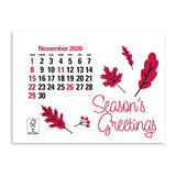 4C Press-N-Stick Header Standard Calendar (14-Month) (Q159122)