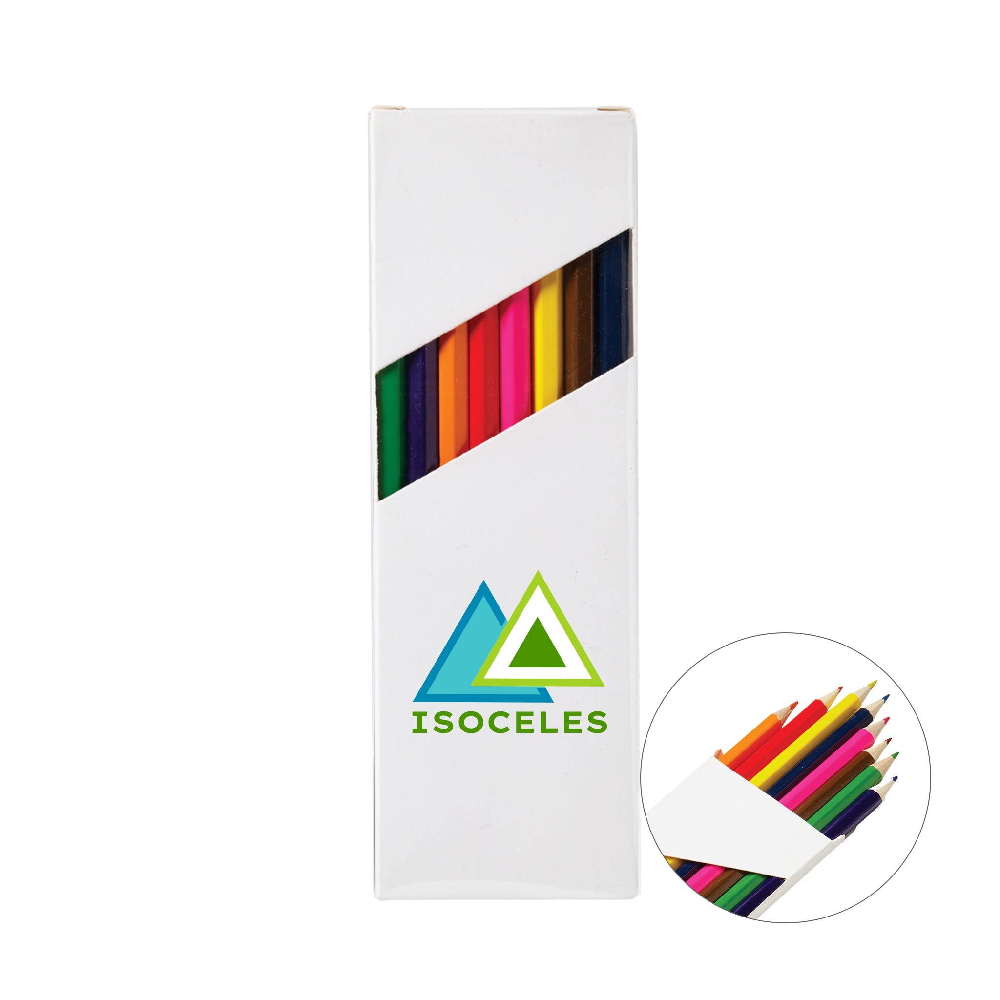 JORNIKOLOR Eight-Color 7 Inch Wooden Pencil Set  Imprinted with Logo (Q159222)