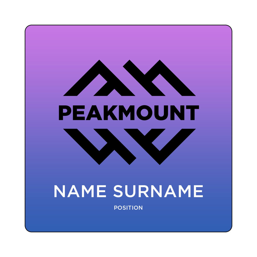 Tucson Plastic Name Badge: 3 - 6 Sq Inch (Q160022)