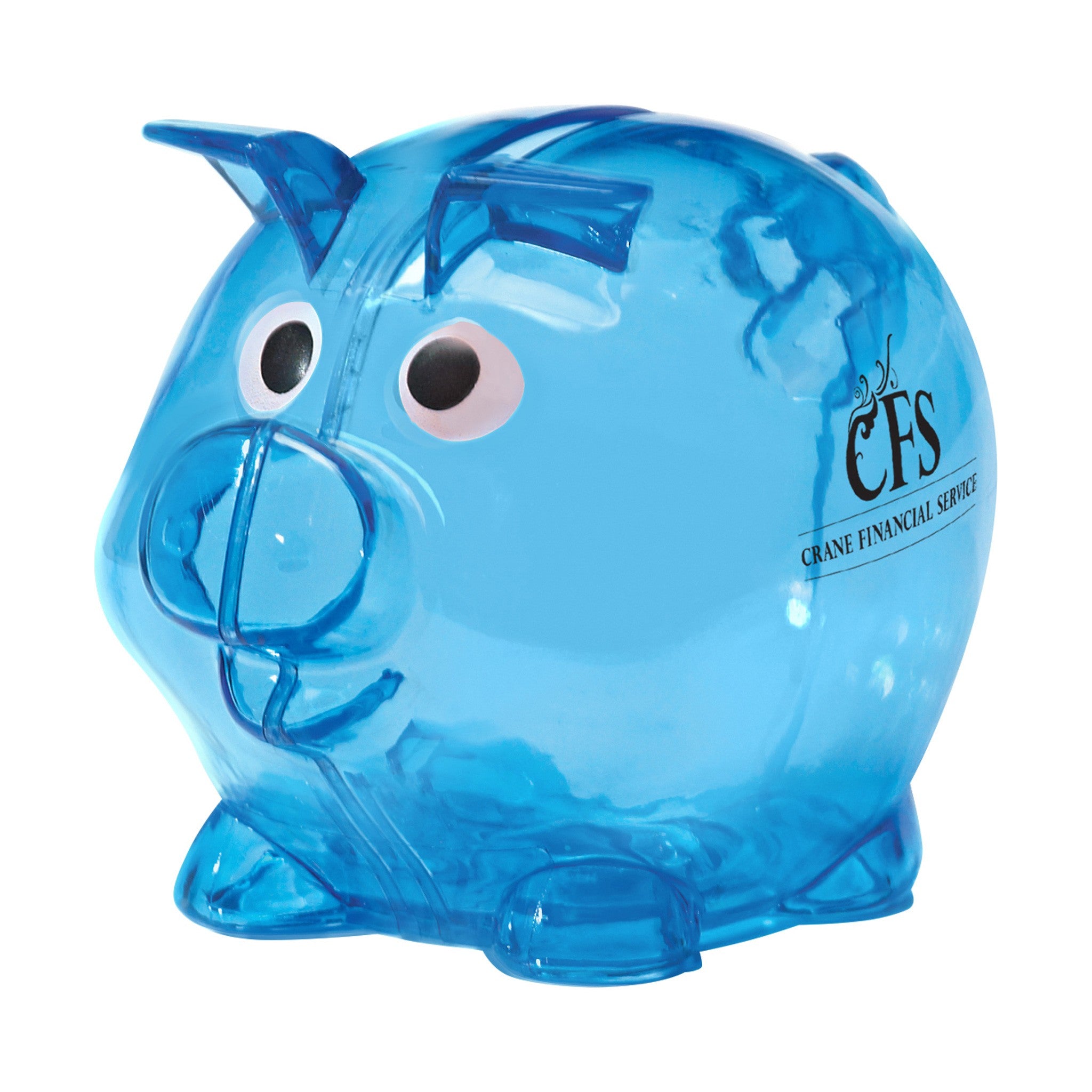 Mini Plastic Piggy Bank  Imprinted with Logo (Q160911)