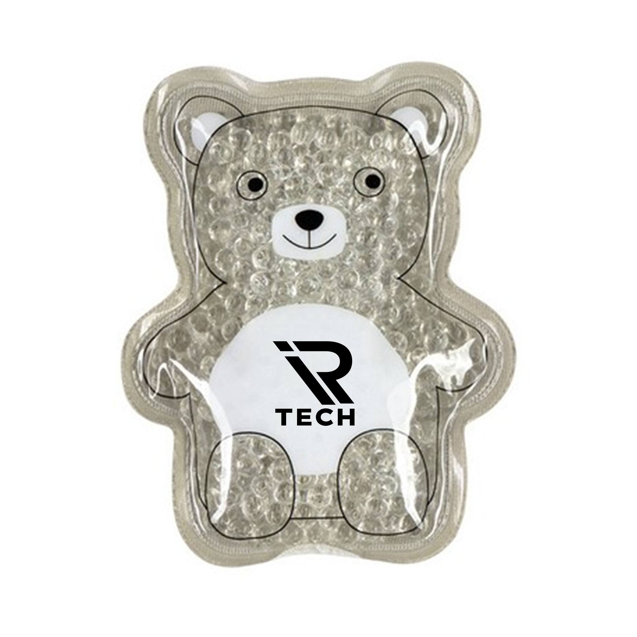 Plush Bear Aqua Pearls™ Hot/Cold Pack  Imprinted with Logo (Q160922)