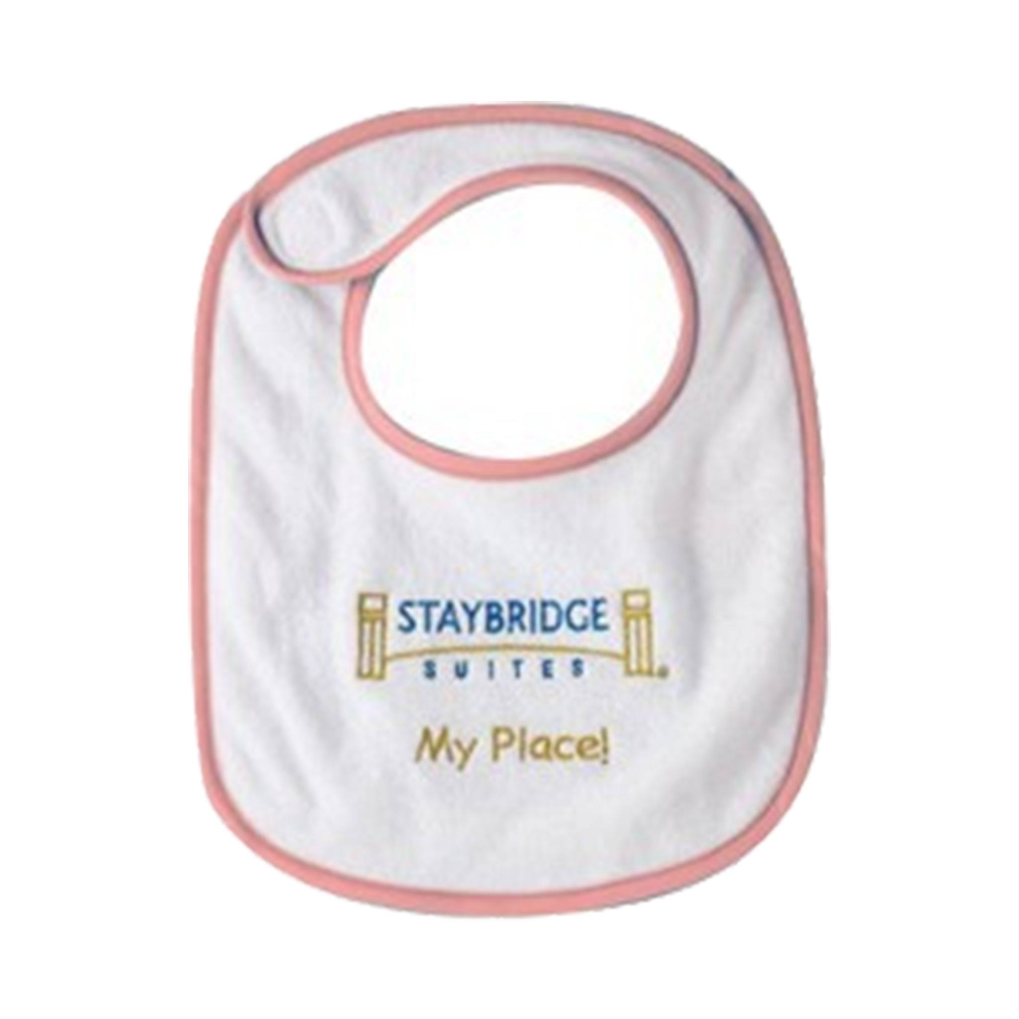 Terry Cotton Baby Bib  Imprinted with Logo (Q161432)