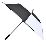 60" Elements Recycled Auto Open Double Canopy Golf Umbrella (Q163022)