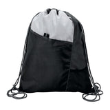 Mesh Drawstring Bags with Front Pull-Tab Pocket (Q164311)