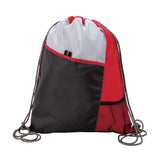 Mesh Drawstring Bags with Front Pull-Tab Pocket (Q164311)