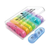 Clear/Rainbow Travel Pill Container (Q166432)