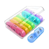 Clear/Rainbow Travel Pill Container (Q166432)