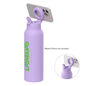 24 Oz. RINGO Pro Water Bottle with Magnetic Booster Ring - Lilac (Q166532)