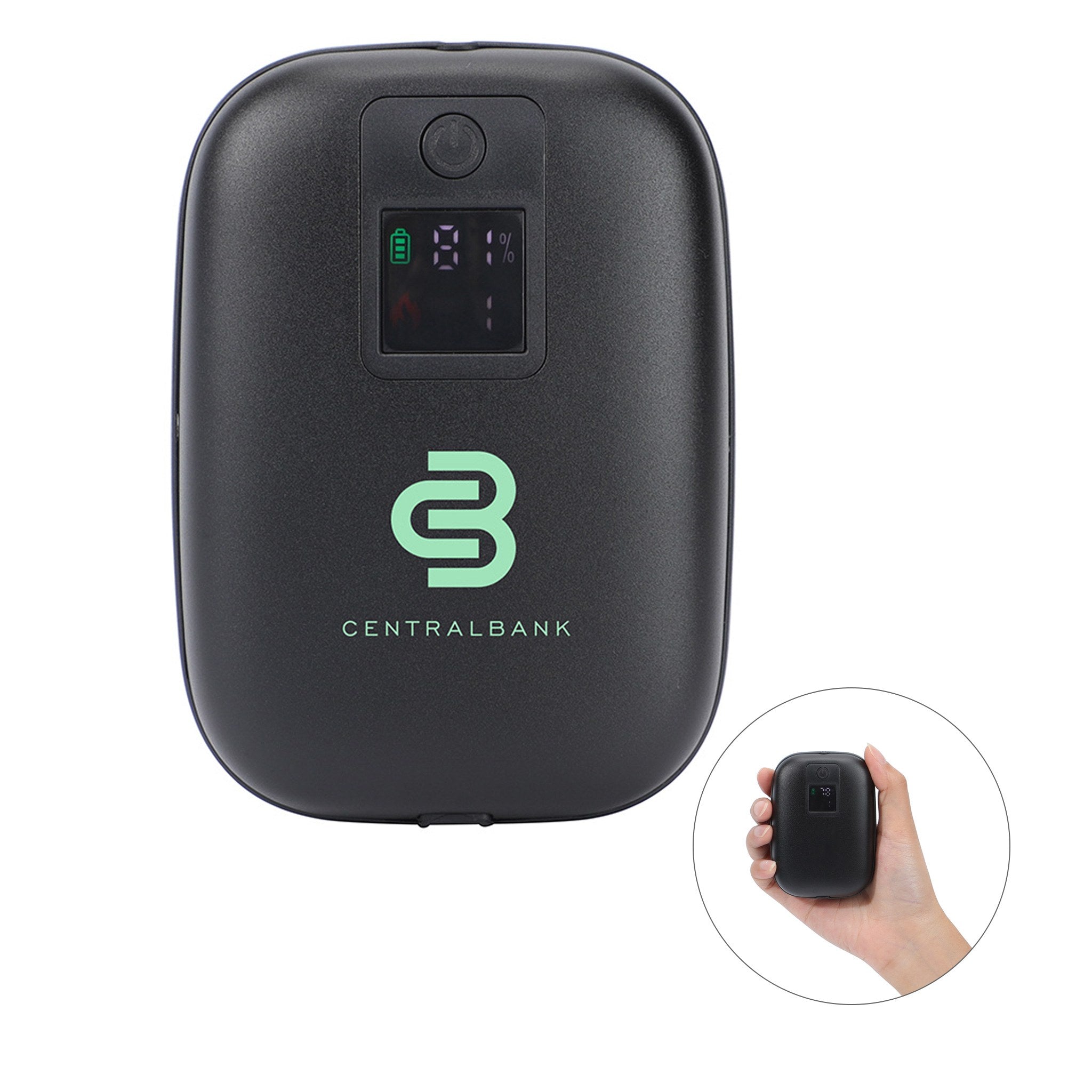 Ember Combo Hand Warmer & 10000mAh Power Bank  Imprinted with Logo (Q168122)