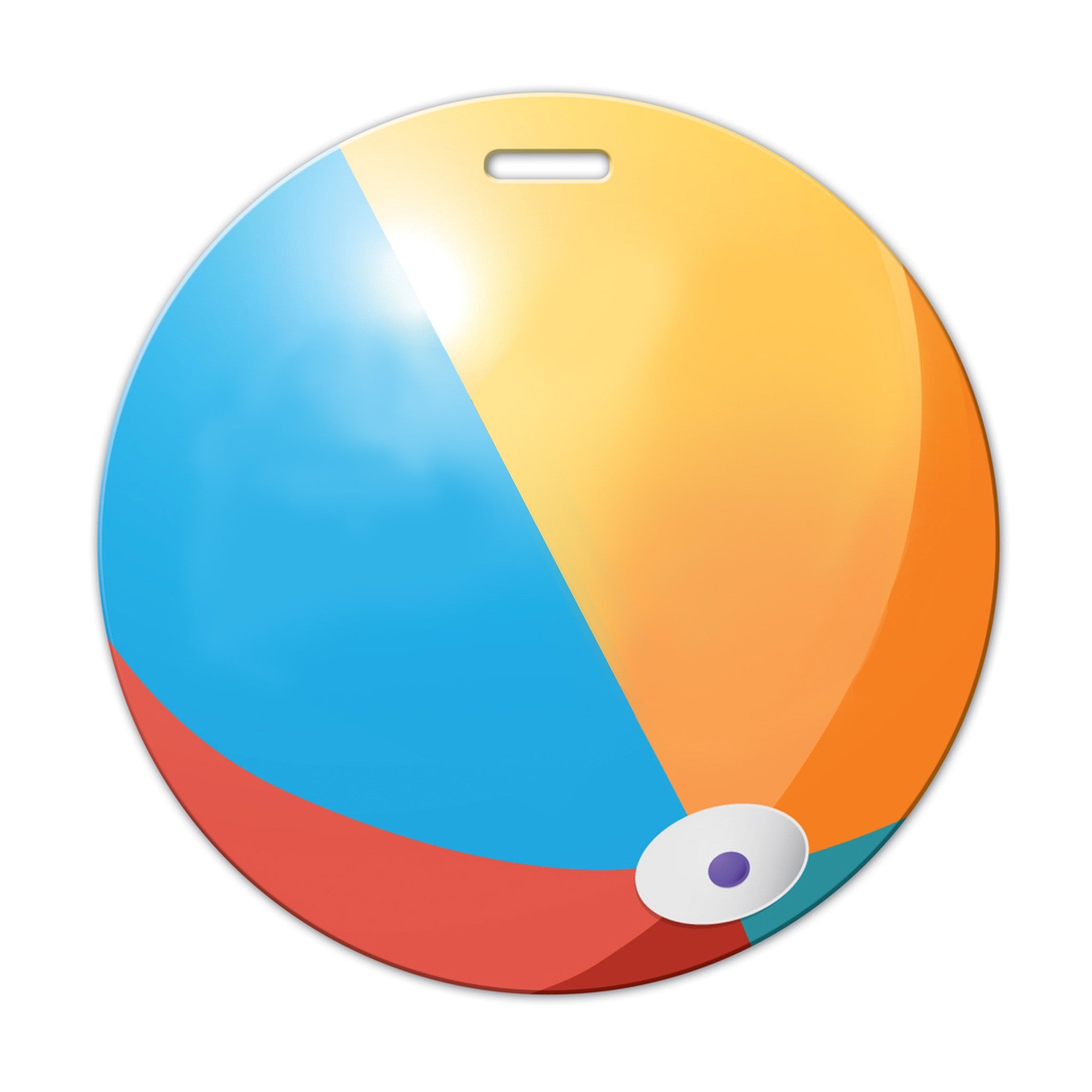 Beach Ball Shaped Luggage Tag (Q169322)