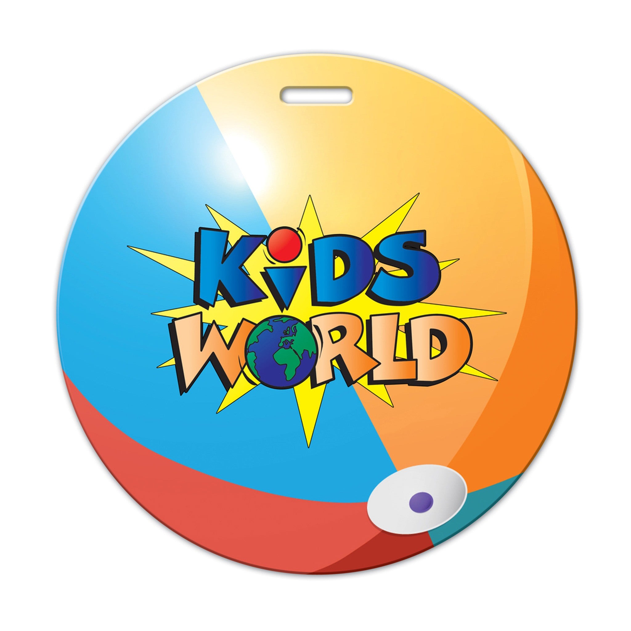 Beach Ball Shaped Luggage Tag  Imprinted with Logo (Q169322)