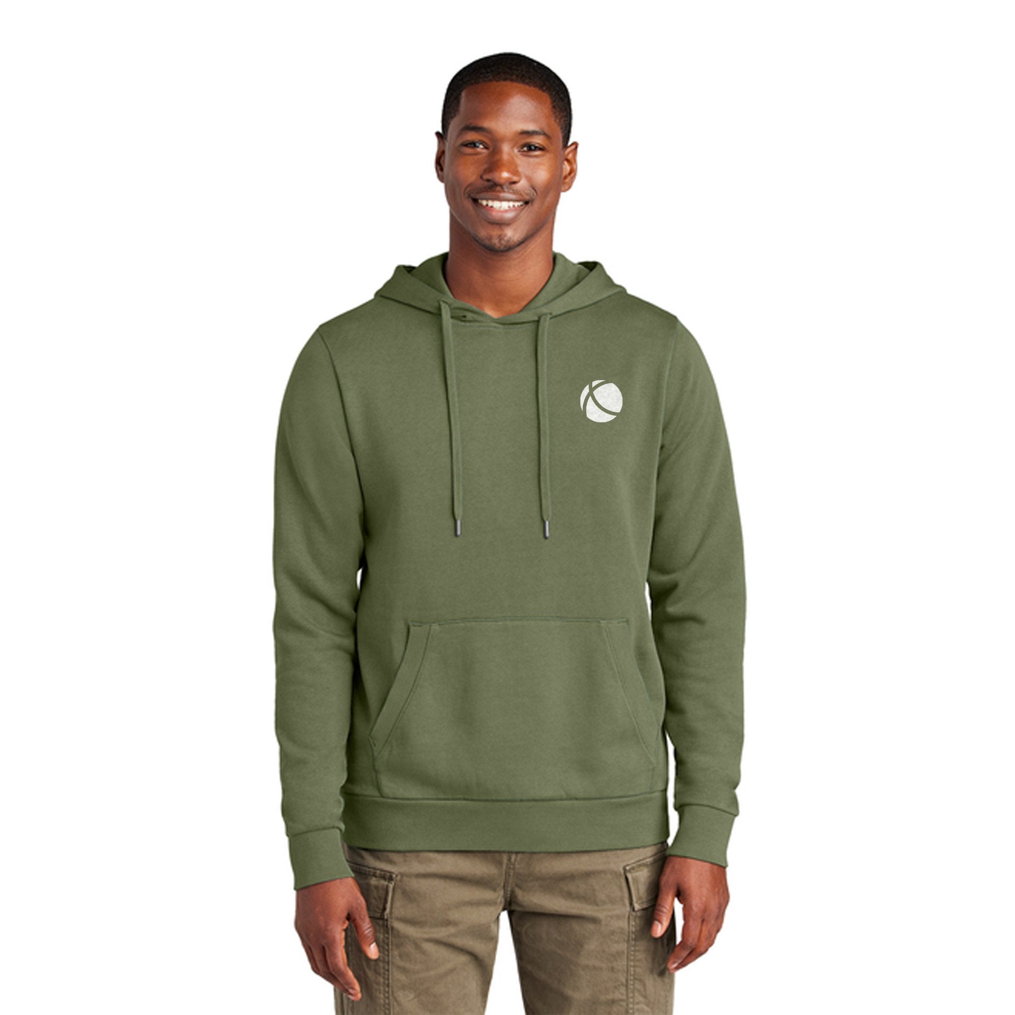 District Wash™ Fleece Hoodie  Imprinted with Logo (Q169922)