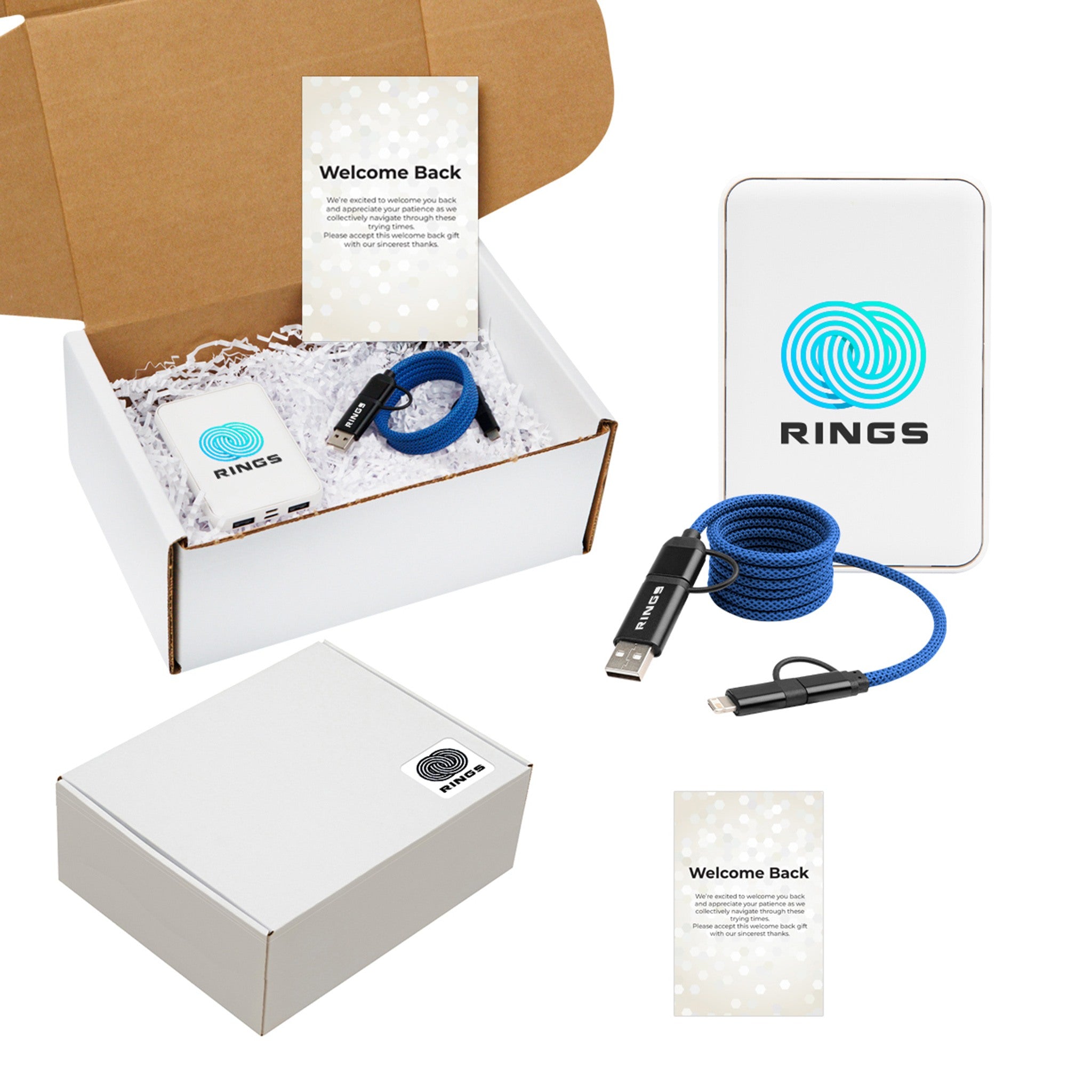 65W Quick Charge Cable & rPET Power Bank Gift Set (Q173532)